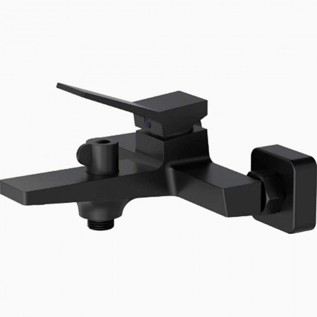 Смеситель на ванну короткий излив HAIBA HB60818-7 ЧЕРНЫЙ (лат., 30мм)