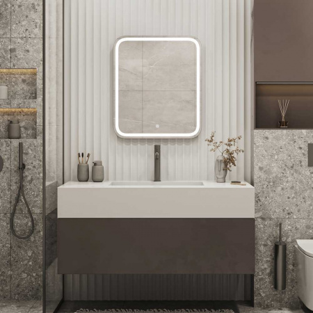 Зеркало РУССО/Russo 60 600х700мм (LED-подсветка, сенсорный выключатель)