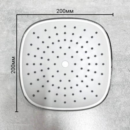 Смеситель для душа (зонт, круг) со стойкой HAIBA HB2401 (лат., с изливом)
