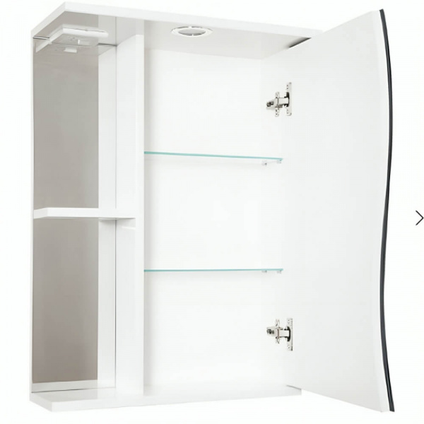 Зеркало со шкафом AquaLine Волна 50