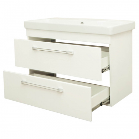 Тумба в ванную комнату подвесная АДРИАНА 90/2 под умывальник АДРИАНА 90