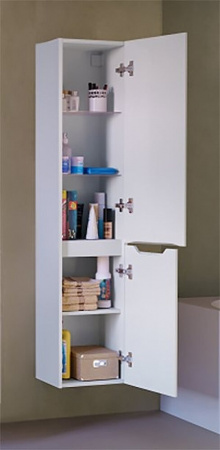 Шкаф-пенал в ванную комнату STATIK подвесной (330х270х1500мм)