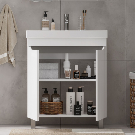 Тумба в ванную комнату LAKЕ 70.2D под умывальник LAKЕ 70 (9696-70)