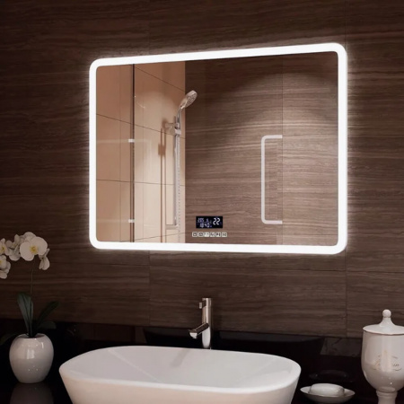Зеркало DEMURE 80 800х700мм с МФП (LED-подсветка, музыка, часы с датой, термометр, подогрев) Зеркало DEMURE 80 800х700мм с МФП (LED-подсветка, музыка, часы с датой, термометр, подогрев)