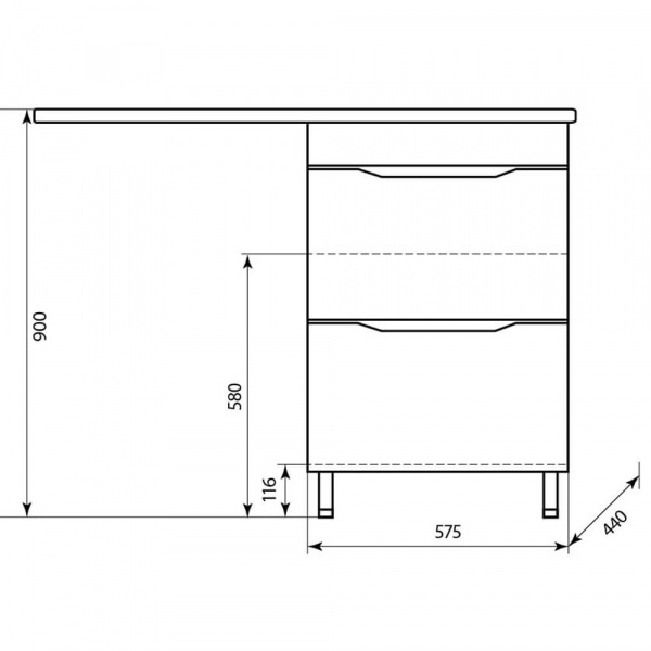 Тумба напольная AquaLine Марсал 120 2 ящика размеры