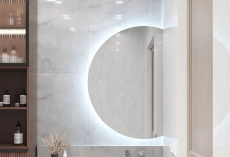 Зеркало JILL 60 600х900мм (LED-подсветка, сенсорный выключатель,ХОЛОД подсветка, реверсивный крепеж)