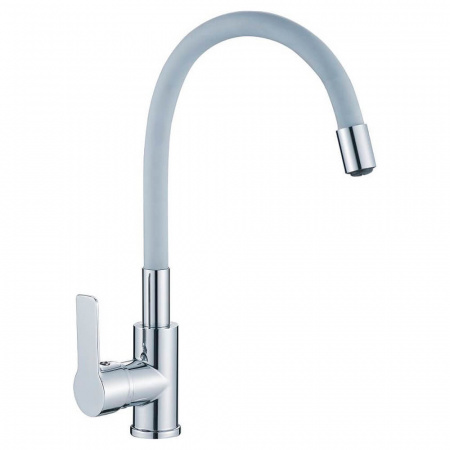 Смеситель на мойку с гибким изливом HAIBA HB70112-3 СЕРЫЙ/ХРОМ (лат., 35мм) Смеситель на мойку с гибким изливом HAIBA HB70112-3 СЕРЫЙ/ХРОМ (лат., 35мм)