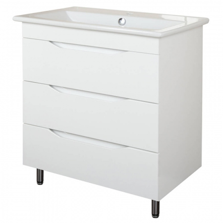 Тумба в ванную комнату ЭЛИНА 75/3 МИНОР под умывальник ЭЛИНА 75