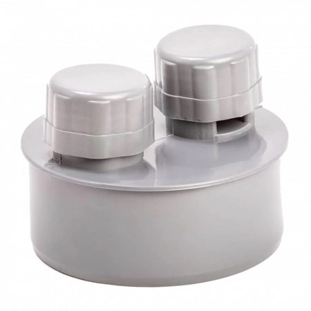 Аэратор ППР Ø110мм СЕРЫЙ для внутренней канализации (105/1)