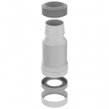 Удлинитель гибкий для унитаза в пакете, 250-500мм T828F-22-MR (22)