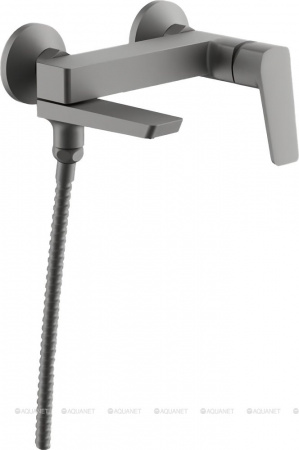 Смеситель на ванну короткий излив BELZ B60715-3 ОРУЖЕЙНАЯ СТАЛЬ (лат., 30мм)(8)