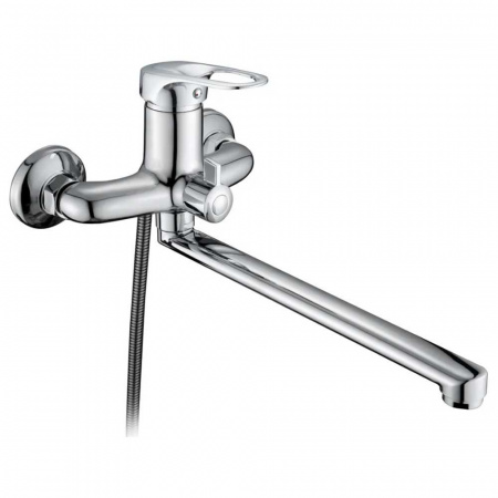 Смеситель на ванну длинный излив DIKALAN D2259-2 (12) (силум., 40мм)