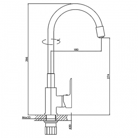 Смеситель на мойку с гибким изливом HAIBA HB70113-7 ЧЕРНЫЙ/ХРОМ (лат., 35мм) Смеситель на мойку с гибким изливом HAIBA HB70113-7 ЧЕРНЫЙ/ХРОМ (лат., 35мм)