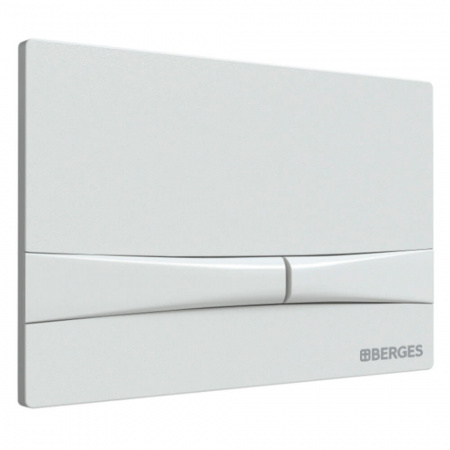 Кнопка BERGES F1 (Frame) белая, для инсталляции NOVUM, 040051 (225х165х12мм)
