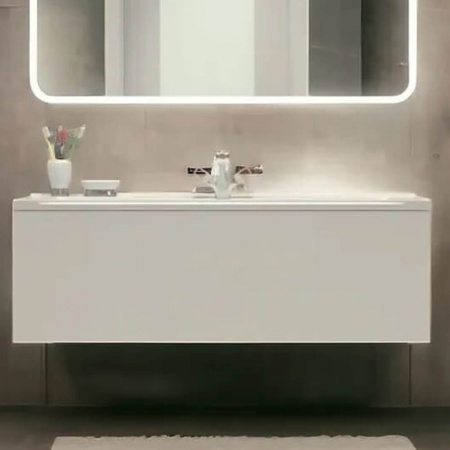 Тумба в ванную комнату подвесная РЕДИССОН 100 (22) БЕЛЫЙ под умывальник MILEN 100