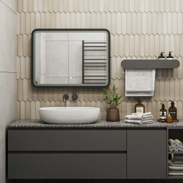 Зеркало CONTINENT Enjoy Black ЗЛП1327 80х60