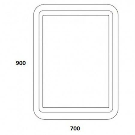 Зеркало LUCIA 70 700х900мм (LED-подсветка, сенсорный выключатель) Зеркало LUCIA 70 700х900мм (LED-подсветка, сенсорный выключатель)