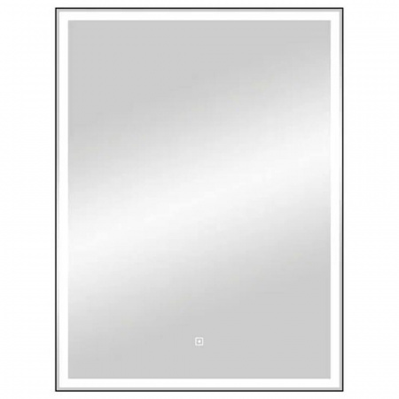 Зеркало STRONG 60 600х800мм (LED-подсветка, сенсорный выключатель, алюминиевый профиль ЧЕРНЫЙ)
