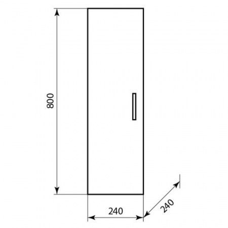 Шкаф настенный ПШ 24 одна дверь