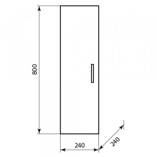 Шкаф подвесной AquaLine ПШ 24 размеры