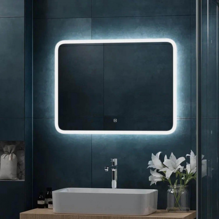 Зеркало BRUNO 80 800х600мм (LED-подсветка, сенсорный выключатель) Зеркало BRUNO 80 800х600мм (LED-подсветка, сенсорный выключатель)