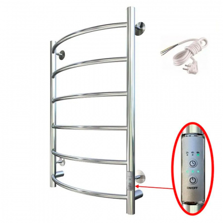 Полотенцесушитель с греющим кабелем ПЭК СП5 80х40см СТОП