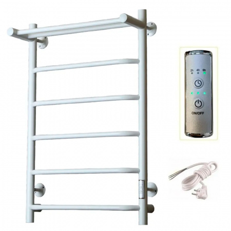 Полотенцесушитель с греющим кабелем ПЭК СП6П 80х50см белый ВГП