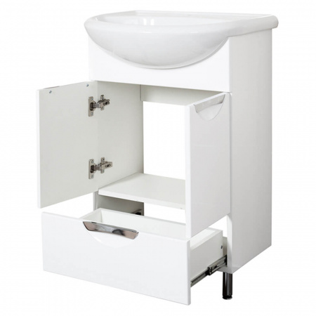 Тумба в ванную комнату УЮТ 55/1 врезные ручки под умывальник УЮТ 55