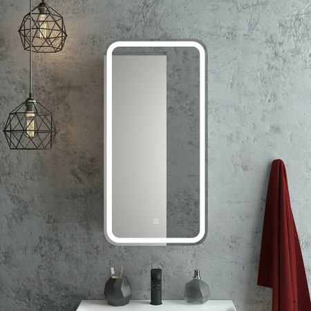 Шкаф зеркальный ELLIOT 400х800мм (LED-подсветка, сенсорный выключатель) правый 