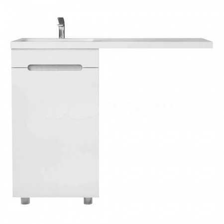 Тумба в ванную комнату FORTE 110 левая под умывальник KAMILLA 110