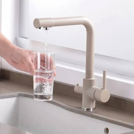 Смеситель на мойку с выходом под фильтр HAIBA HB70088-9 БЕЖЕВЫЙ (лат., 35мм) Смеситель на мойку с выходом под фильтр HAIBA HB70088-9 БЕЖЕВЫЙ (лат., 35мм)