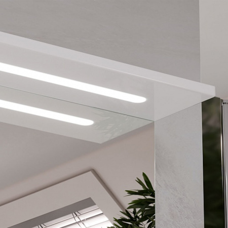 Шкаф зеркальный JOLI 60 ЛЕВЫЙ с подсветкой (600х146х700мм)