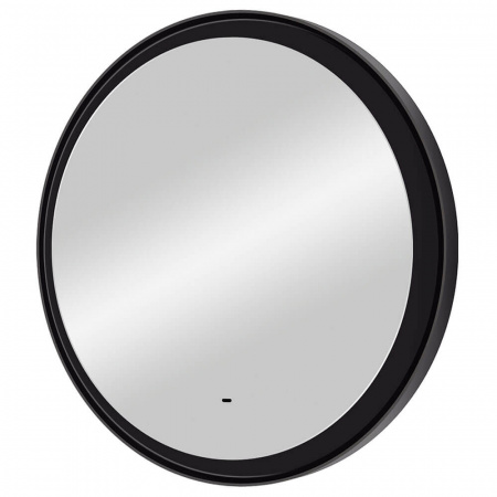 Зеркало PLANET 80 D800мм (LED-подсветка, бесконт. сенс. выкл., ореольная подсветка, рама МДФ ЧЕРНЫЙ)