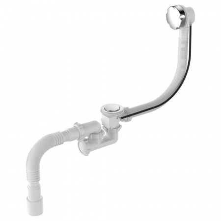 Сифон для ванны регулир. 1 1/2"х40 с выпуск. и перелив. с г.т.40х40/50 полуавтомат V312-18-MR (18)