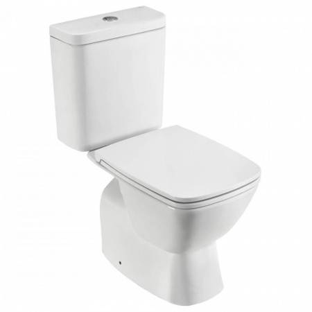 Унитаз-компакт "НЕО RIMLESS" безободковый, сиденье ДЮРОПЛАСТ, ТОНКОЕ, МИКРОЛИФТ, арматура 2-режимная