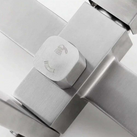 Смеситель на ванну длинный излив DIKALAN В2266 (12) (нерж., 40мм)