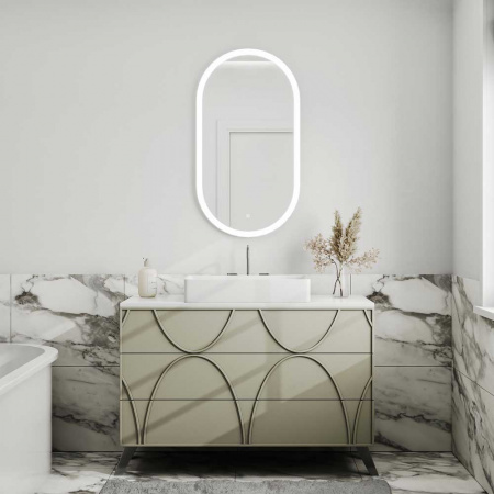 Зеркало ДИЛАЙТ/Delight 55 550х1000мм (LED-подсветка, сенсорный выключатель)