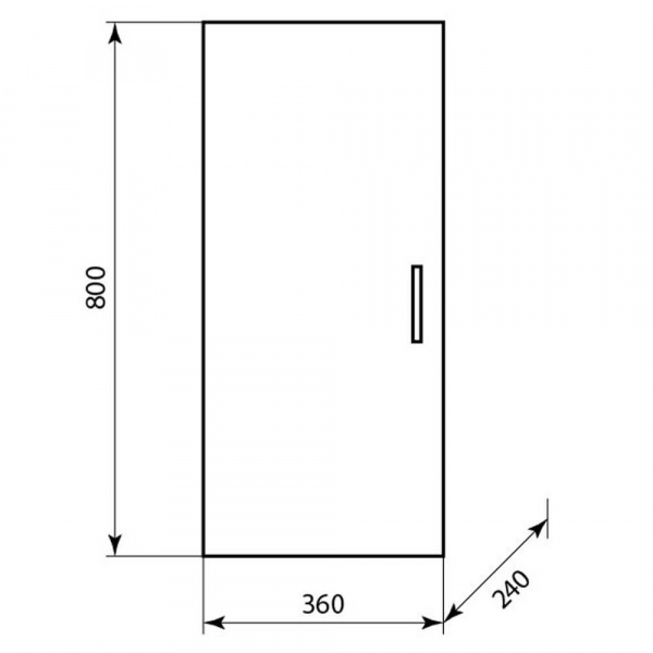 Шкаф подвесной AquaLine ПШ 36 размеры