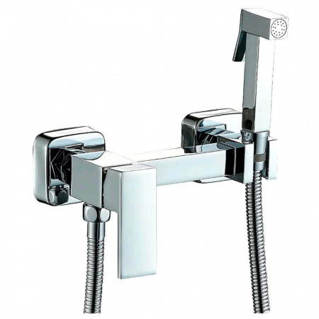 Смеситель настенный с гигиенической лейкой HAIBA HB5513 (лат., картр. 35мм)