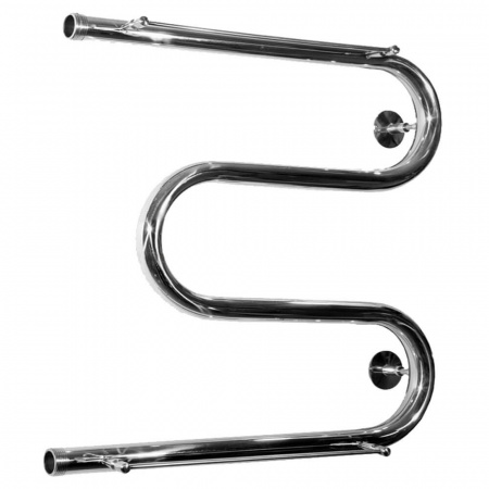 Полотенцесушитель водяной М1П 50х60см 1" ТРУГОР с полками , из нерж. стали без присоед-го компл.