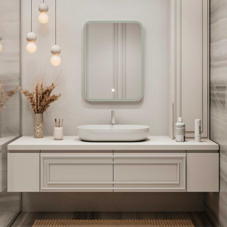 Зеркало ГЛАМУР/Glamour 60 600х800мм (LED-подсветка, сенсорный выключатель)