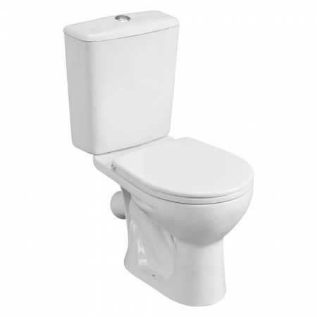 Унитаз-компакт "ОРИОН" антивсплеск, косой выпуск, сиденье полипропилен, арматура 1-режимная