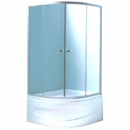 Душевой уголок 80х80х195 ВЫСОКИЙ поддон, стекло МАТОВОЕ 4мм ВМ-8140S