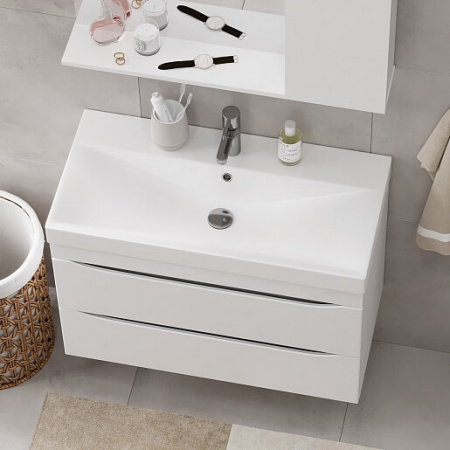 Умывальник мебельный LAKЕ 80 (814±5х393мм) (9696-80)