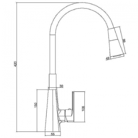 Смеситель на мойку с гибким изливом HAIBA HB73823-8 БЕЛЫЙ 2 режима (лат., 35мм) Смеситель на мойку с гибким изливом HAIBA HB73823-8 БЕЛЫЙ 2 режима (лат., 35мм)