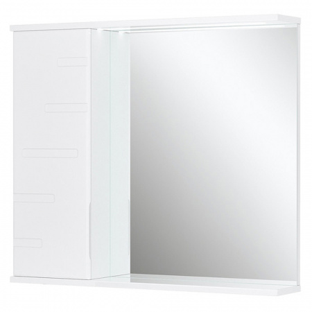 Шкаф зеркальный JOLI 80 ЛЕВЫЙ с подсветкой (800х146х700мм)