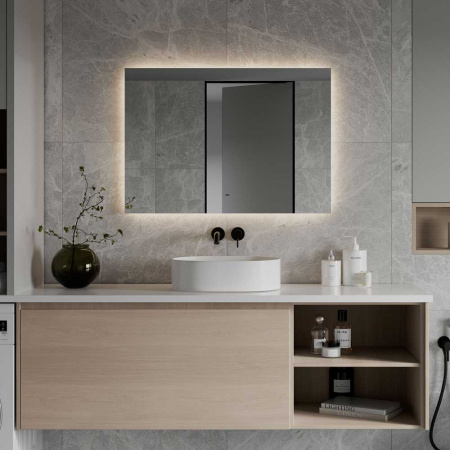 Зеркало TREZHE 100 1000х700мм (LED-подсветка, бесконтактный сенсор, ореольная подсветка)