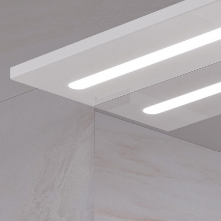 Шкаф зеркальный JOLI 80 ПРАВЫЙ с подсветкой (800х146х700мм)