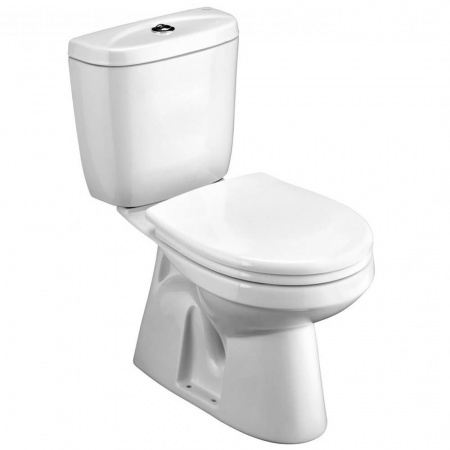 Унитаз-компакт "АНИМО" выпуск В ПОЛ, сиденье ДЮРОПЛАСТ, арматура 2-режимная