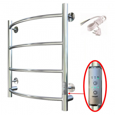 Полотенцесушитель с греющим кабелем ПЭК СП5 60х50см 